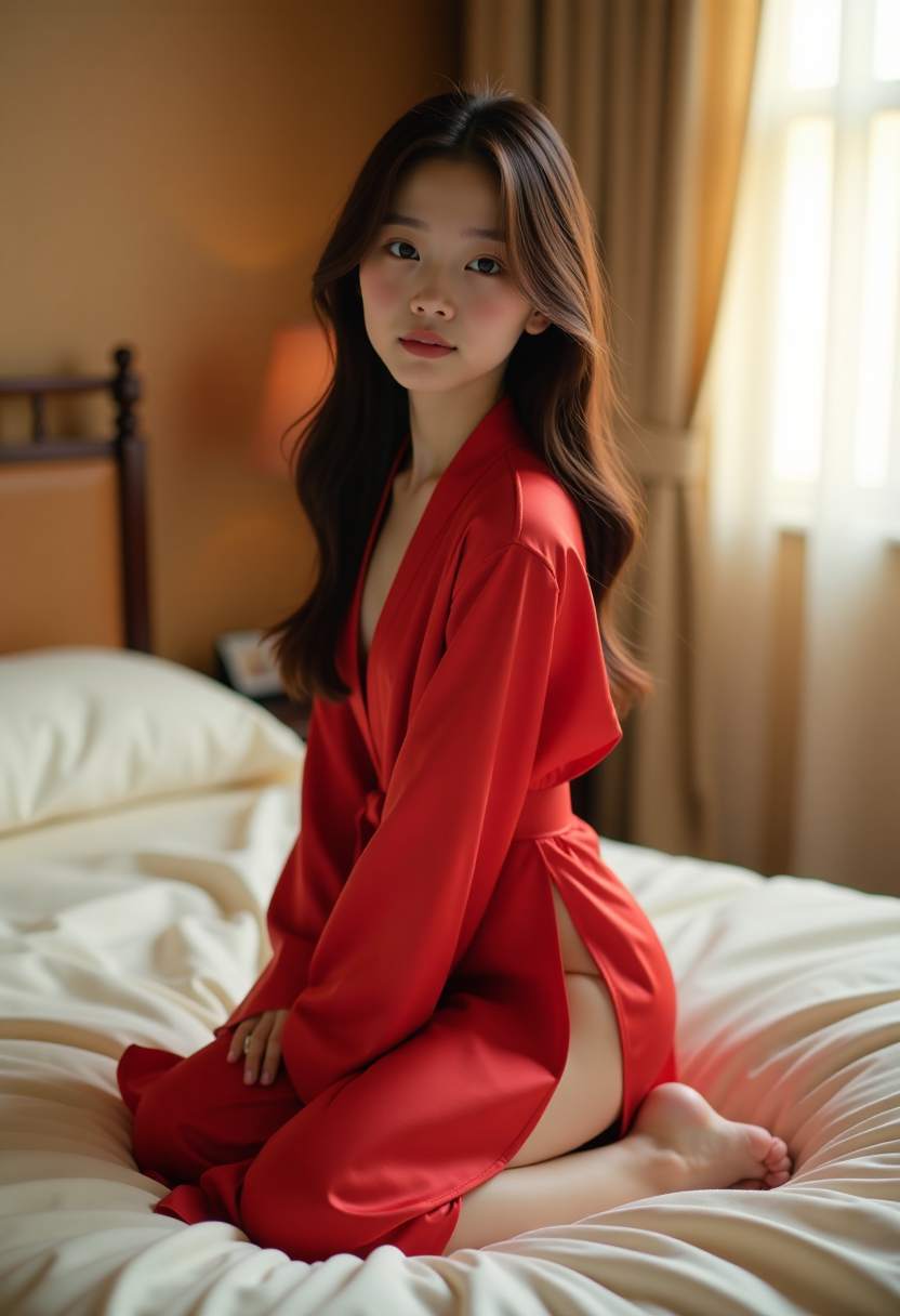 她的马甲线